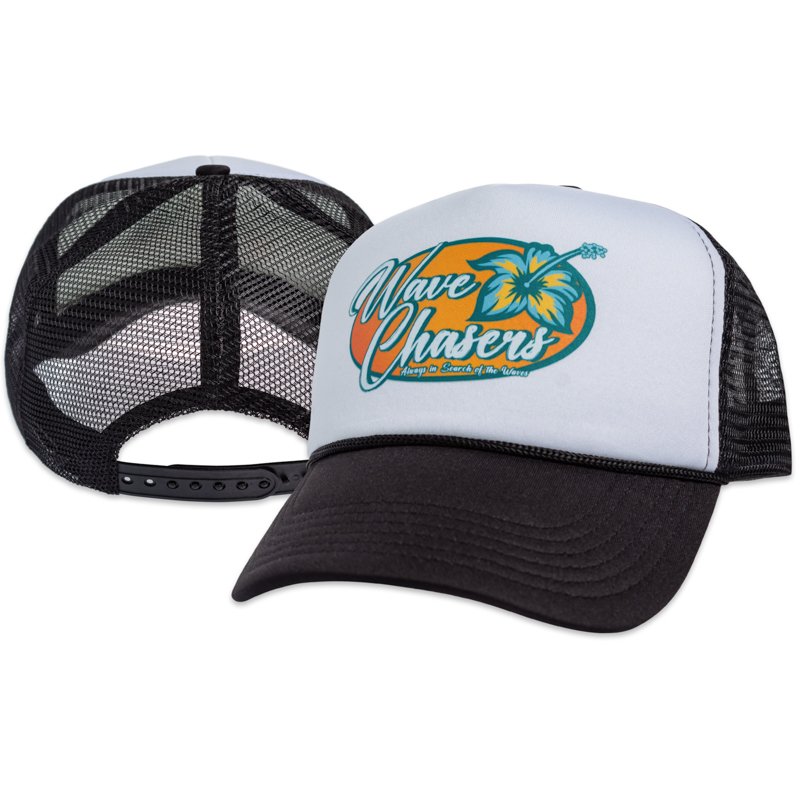 Wave chasers mesh cap