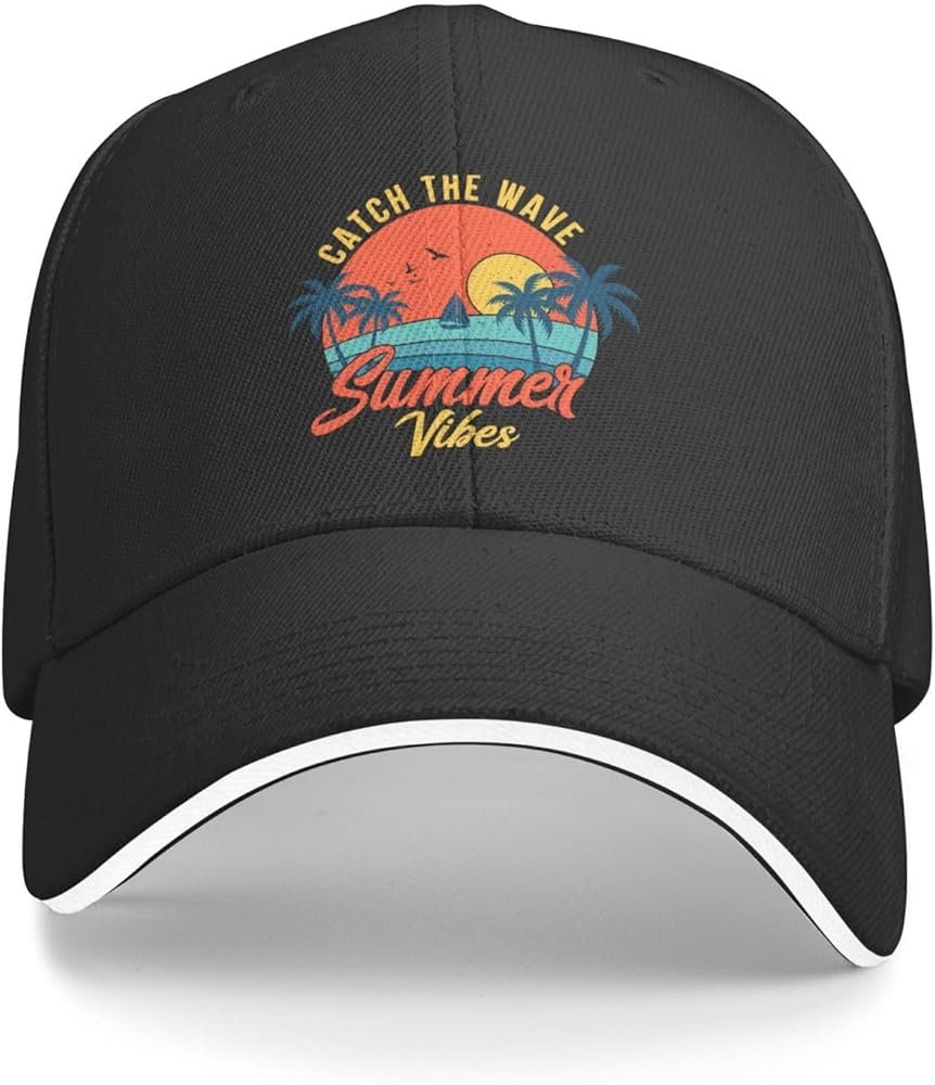 Summer vibes black cap