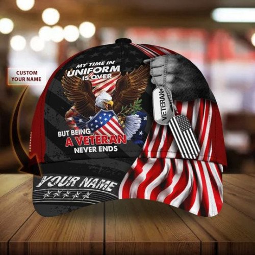 Veteran custom printed cap