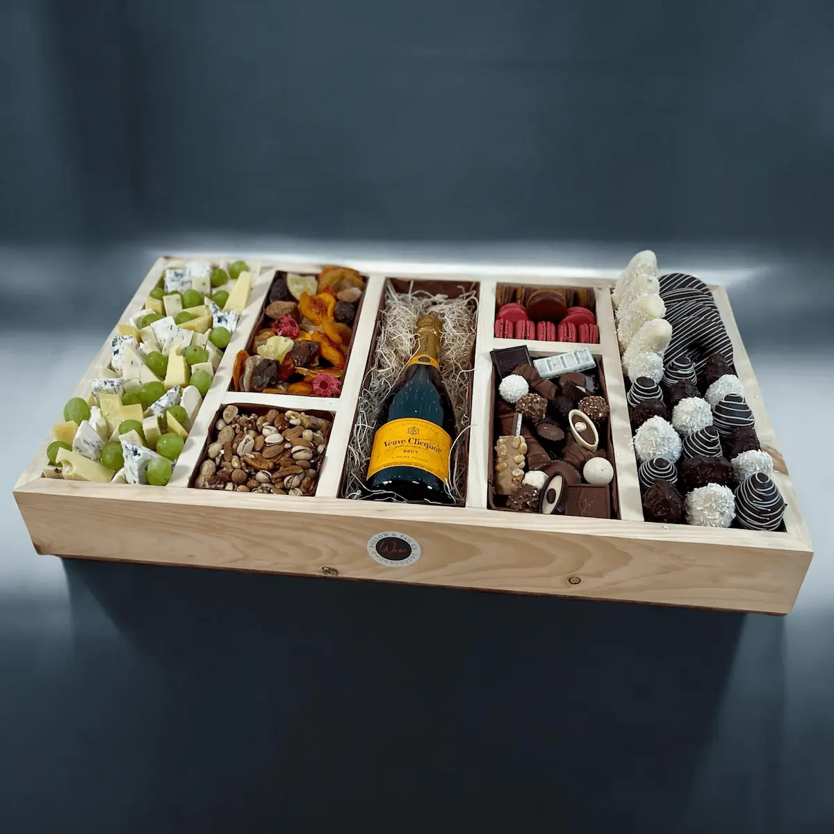 Chocolate and cheese gift tray