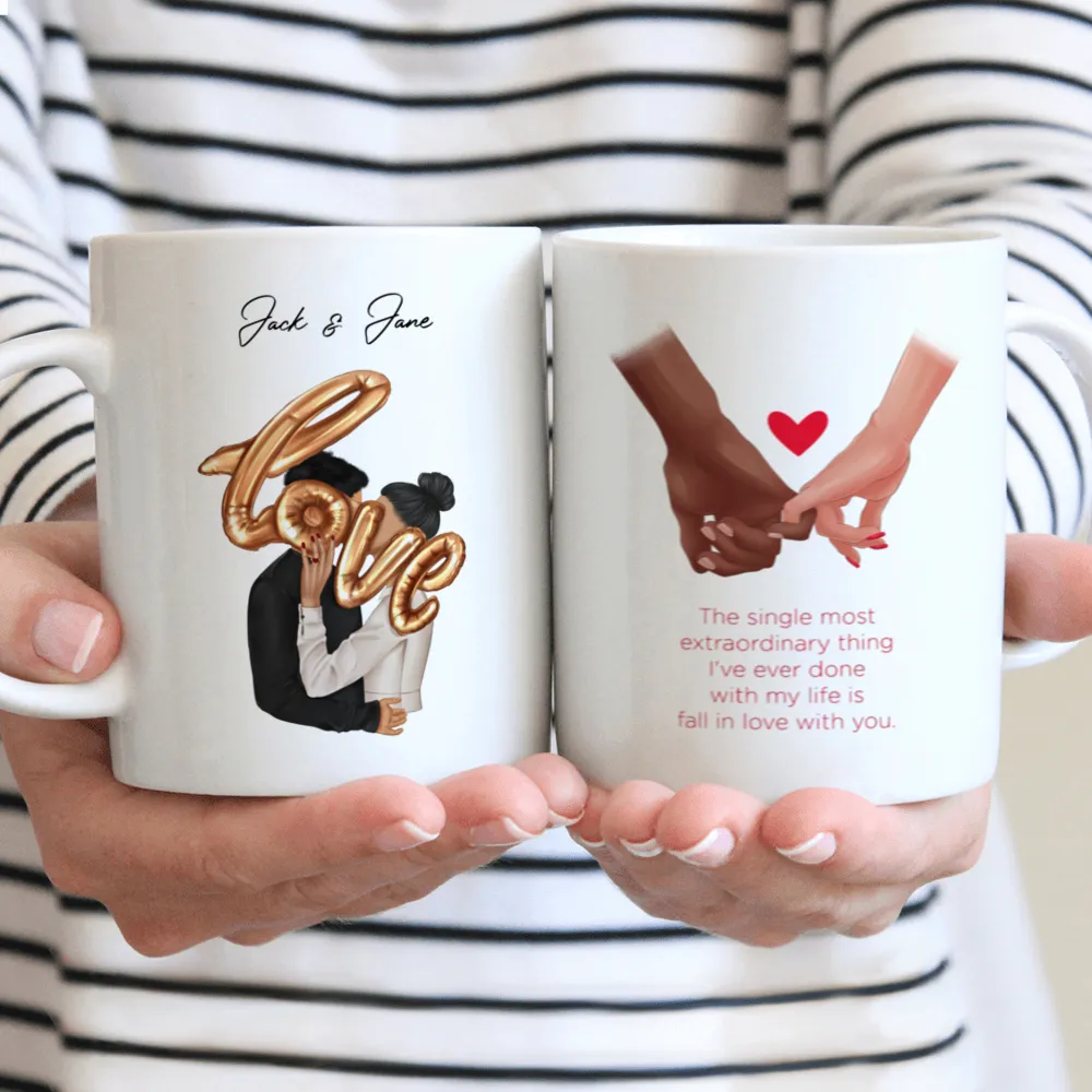 Couple love mug set
